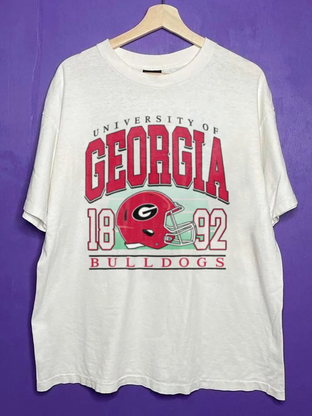 1892 Vintage Georgia Bulldogs Football Shirt, University of Georgia Shirt Tee